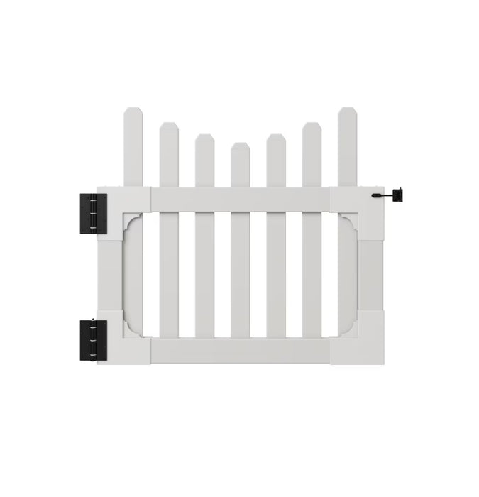 WamBam Fence All American 3 ft. H x 3.5 ft. W Vinyl Gate with Stainless Steel Hardware (new)