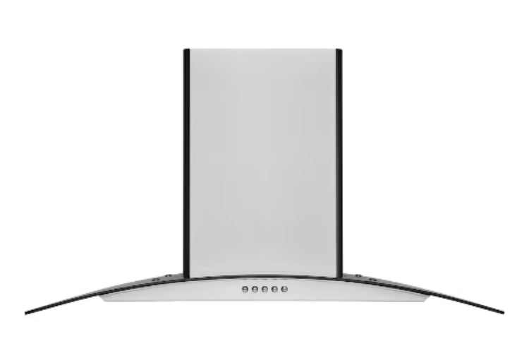 Hauslane Hauslane 36-Inch Glass Canopy Convertible Wall Mount Range Hood with Baffle Filter and LED (New)