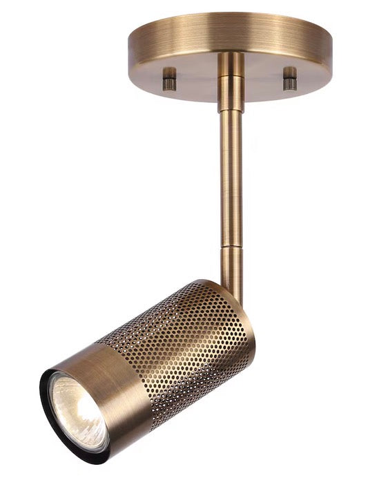 Ambrose 4-inch 1-Light Gold LED Suspended Track Lighting Adjustable Head for Linear Track Lighting (new)