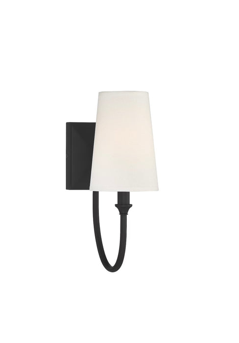 Savoy House Cameron 1-Light Wall Sconce in Matte Black