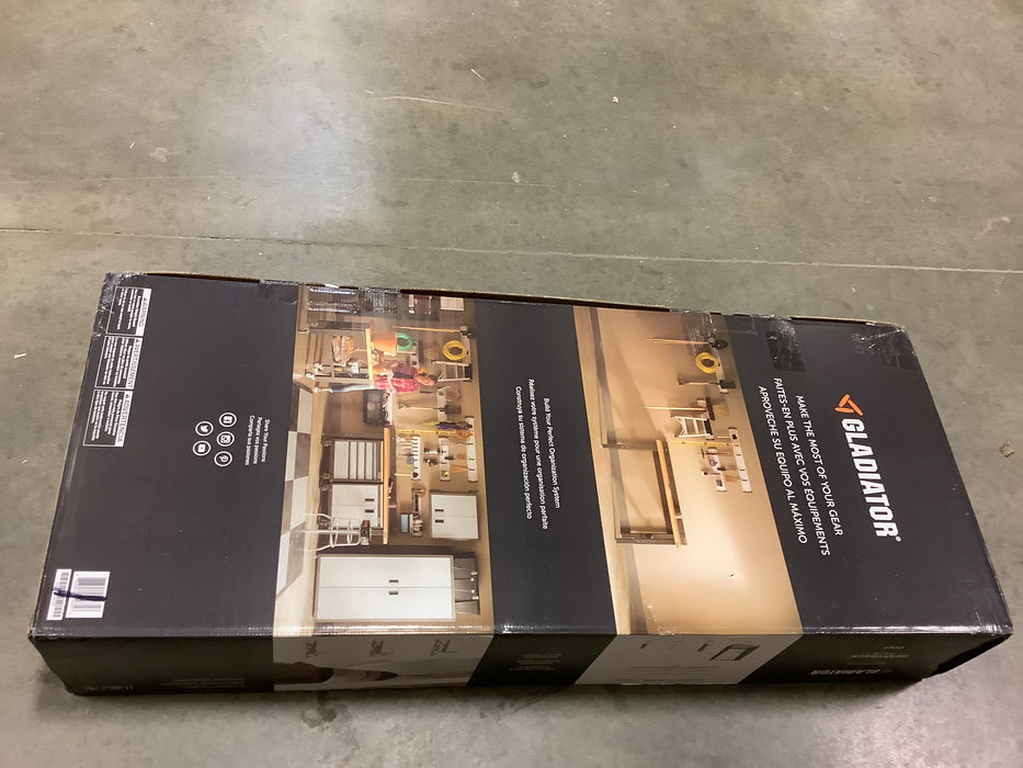 Gladiator 32-inch L GearTrack Golf Garage Wall Storage Kit with 2-Bag Caddy (New)