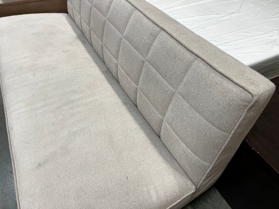 Dusty Pink Lounger Sofa Armless (used)