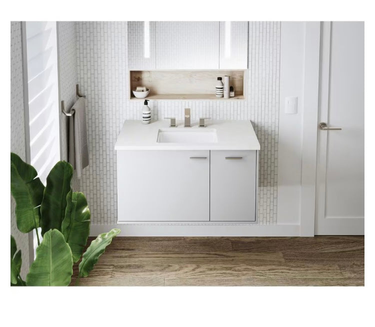 KOHLER Verticyl Undermount Bathroom Sink in White (New)
