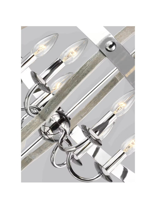 Generation Lighting Socorro 60w. 6-Light Washed Pine Hall / Foyer (new)