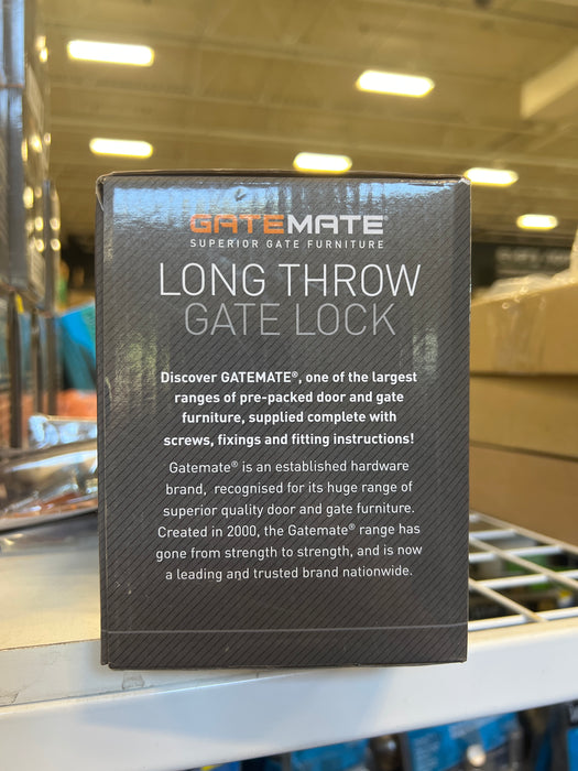 GateMate Long Throw Gate Lock- Single Locking with Thumb Turn (new)