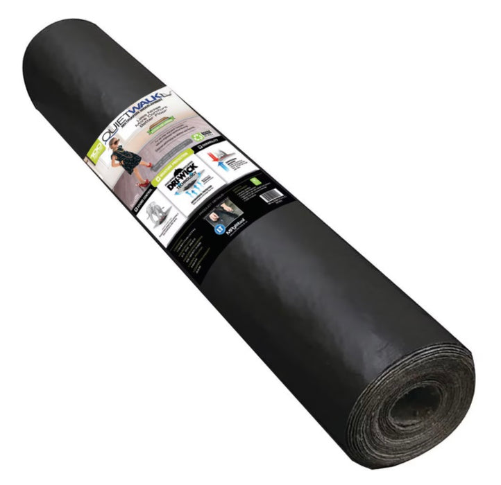 QuietWalk 100 Sq Ft Premium Sound & Moisture Barrier Underlayment for Luxury Vinyl Plank Flooring (New)
