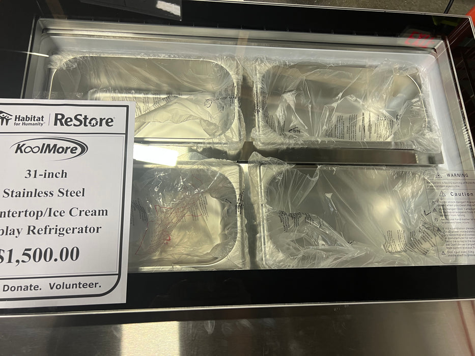 KoolMoore 31” Countertop/Ice Cream Display Freezer (new)