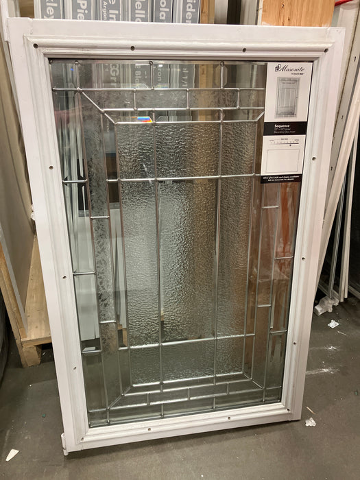 “Sequence” 22” x 36” Nickel Decorative Glass Insert