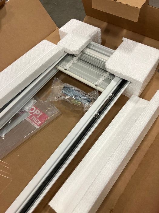 ODL 7-inch x 64-inch White Aluminum Add-on Blind for Sidelight Doors (New)