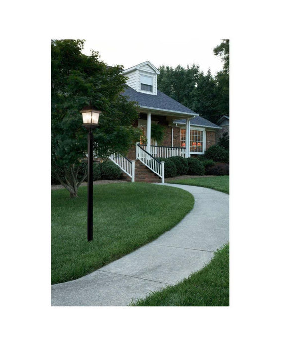 Generation Lighting Kent 1-Light Black Outdoor Lamp Post Light with Clear Beveled Glass (new)