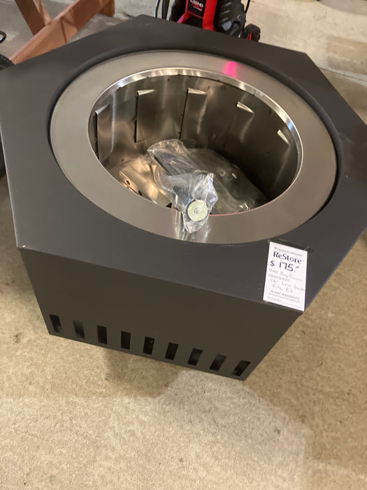Sunjoy 28in.Halton V.2B Hexagonal Low Smoke Firepit