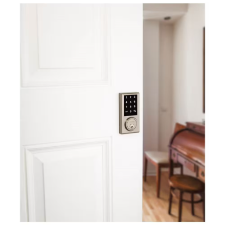 Weiser Elements Satin Nickel Keyless Entry Door Lock/Electronic Deadbolt with Touchscreen (New)