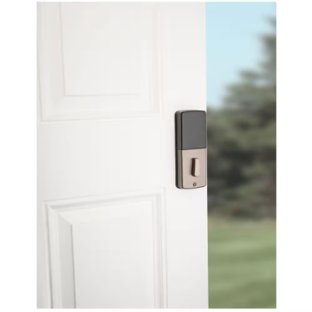 Weiser Elements Satin Nickel Keyless Entry Door Lock/Electronic Deadbolt with Touchscreen (New)