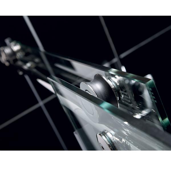 DreamLine Enigma-X Shower Door Kit- 48.38-in x 76-in - Stainless steel (Shower Base Not Included) (New)