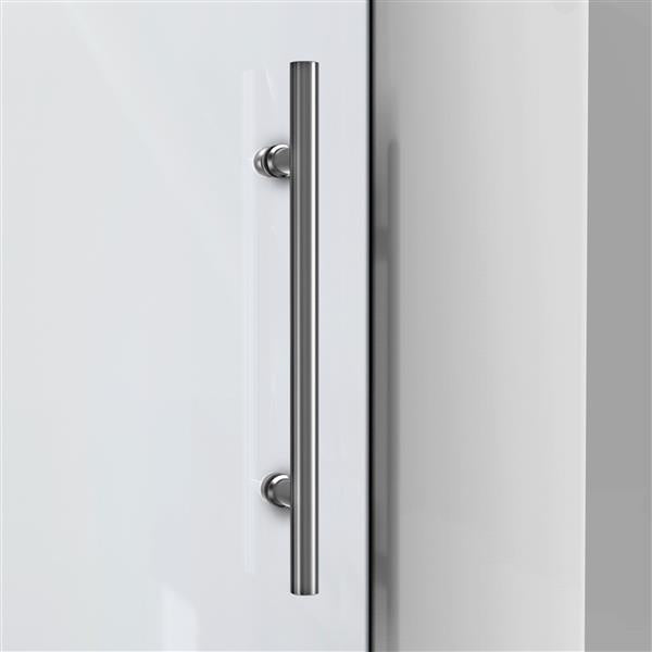 DreamLine Enigma-X Shower Door Kit- 48.38-in x 76-in - Stainless steel (Shower Base Not Included) (New)