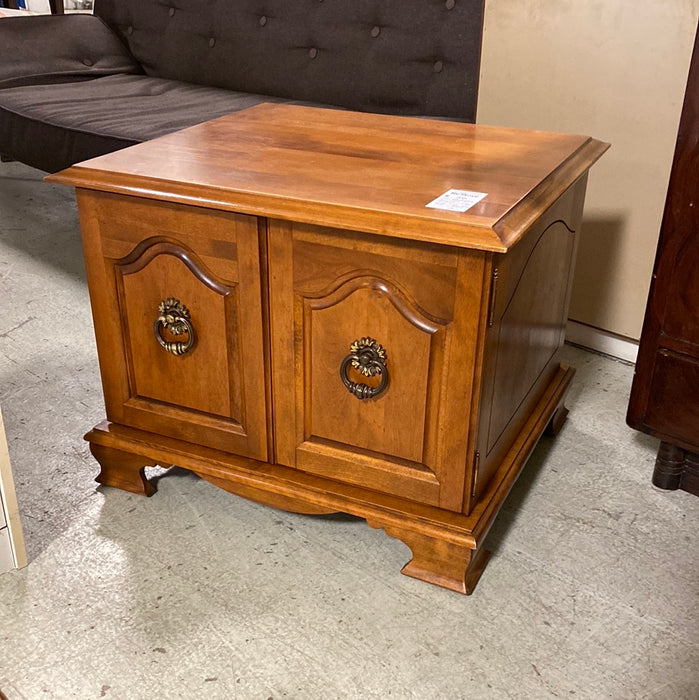 Wide Side Table with Doors
