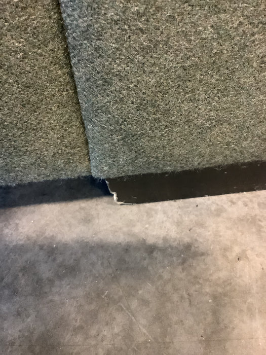 Three Seater Profiled Moss Green EQ3 Sofa (Used)