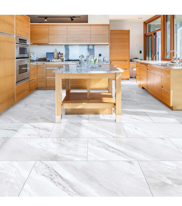 Lifeproof Emerald Bay Marble 6.5mm x 11.9 in. W x 23.8 in. L 22MIL Click Lock Waterproof Luxury Vinyl Tile Flooring (17.67 sq.ft./case) (new)