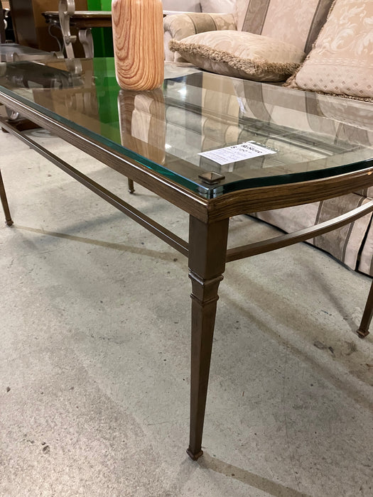 Coffee Table with Metal Base
