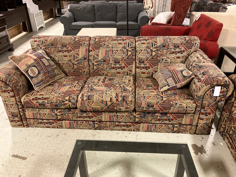 Geometric pattern Couch (used)