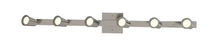 Melanson 39-inch 6-Light Integrated LED Dimmable Fixed Linear Nickel Track Lighting Kit with Adjustable Heads (new)