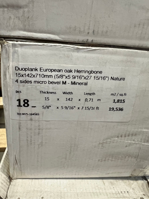 Dolan European Oak Herringbone Grey Hardwood (new)