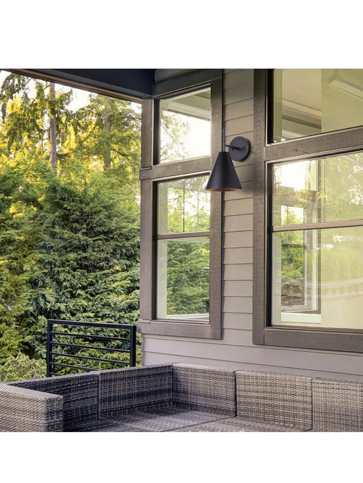 Canarm FENN 1-Light Matte Black Outdoor Wall Sconce (new)