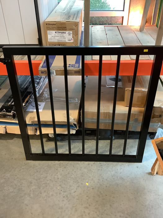 Veranda 36-inch W x 34-1/2-inch H x 1 1/2-inch D Aluminum Railing Pre-Assembled Deck Gate in Black