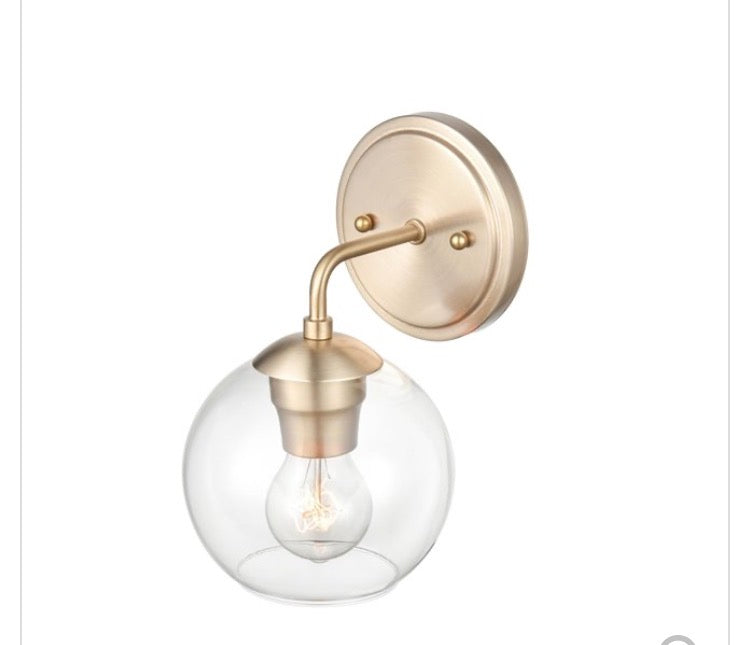 Millennium Lighting 1-Light Gold Modern/Contemporary Vanity Light