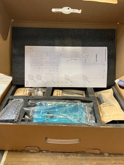 DALTON LOCKS Smart Lock Fingerprint Wi-Fi Deadbolt Camera, 3D Face Rec Black Works with Google & Alexa