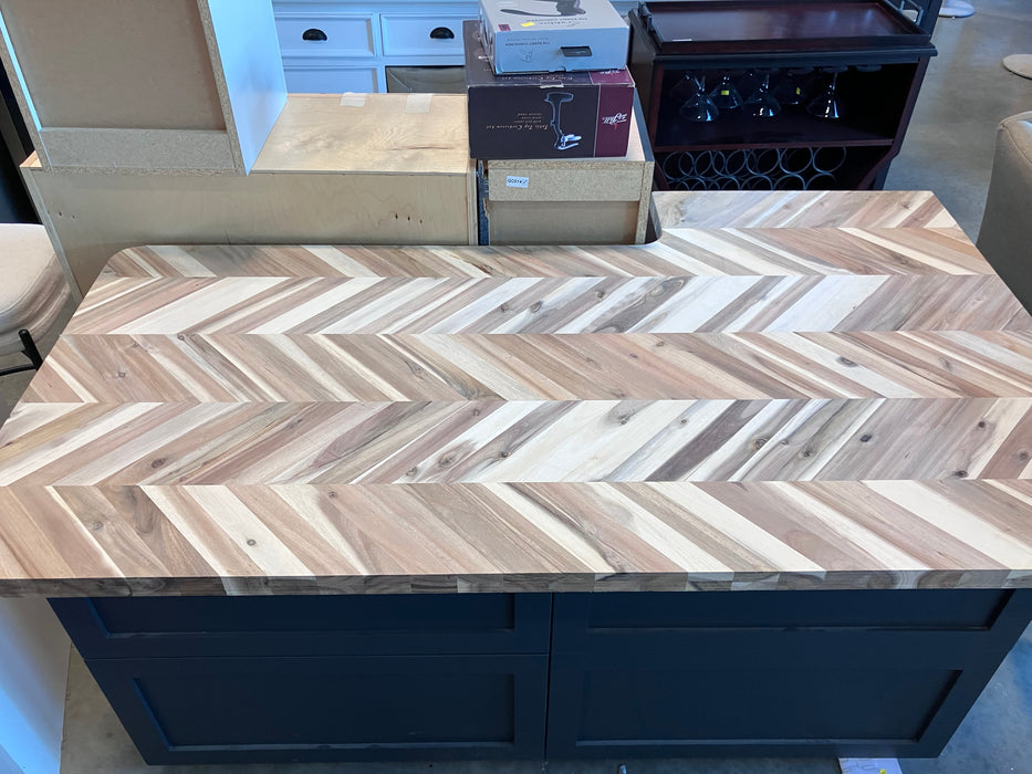 Acacia Chevron Butcher Block Countertop