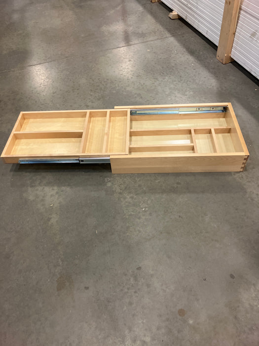 Wood Base Cabinet Two-Tier Replacement Drawer System