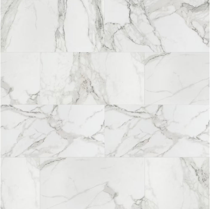 MSI Stone ULC Aviva Bianco 16-inch x 32-inch x 9 mm Polished Porcelain Floor and Wall Tile (new)