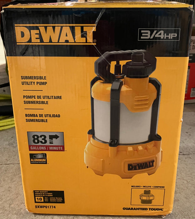 Dewalt 3/4HP Submersible Multi-Purpose Utility Pump