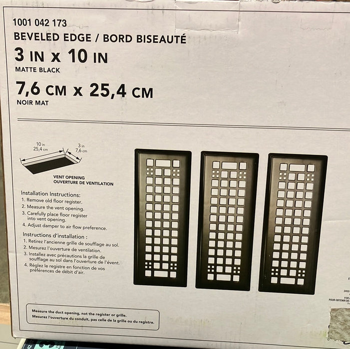 Floor Register Beveled Edge - (new)