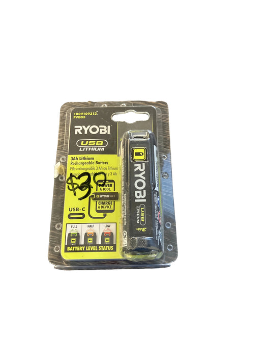 RYOBI USB Lithium 3.0 Ah Rechargeable Battery and Portable Power Bank