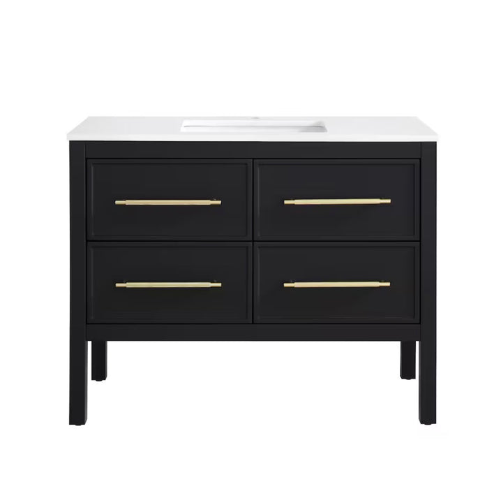 Vistara 42-inch W x 19-inch D Freestanding Bath Vanity with Golden Handle (new)