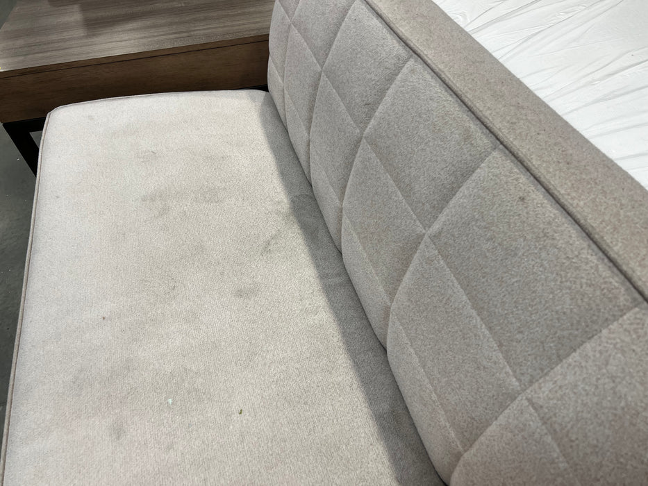 Dusty Pink Lounger Sofa Armless (used)