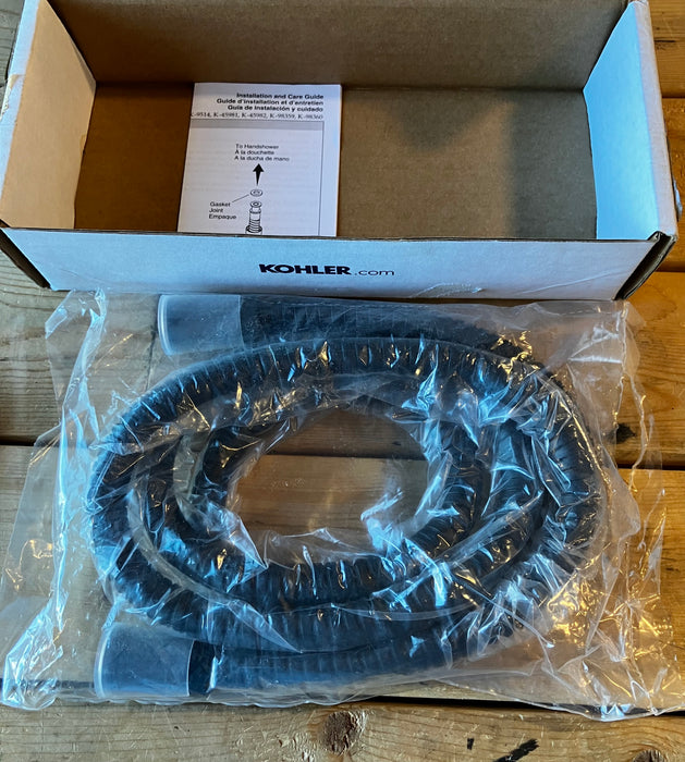 Kohler MasterShower 60in Matte Black Metal Shower Hose (New)