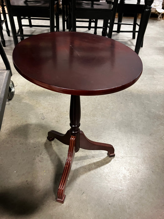 Bombay Oval Tilt-Top Wood Side Table (Used)
