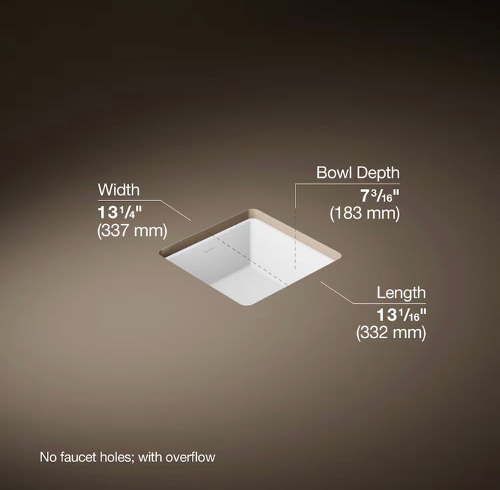 KOHLER Verticyl Undermount Bathroom Sink in White  (new)