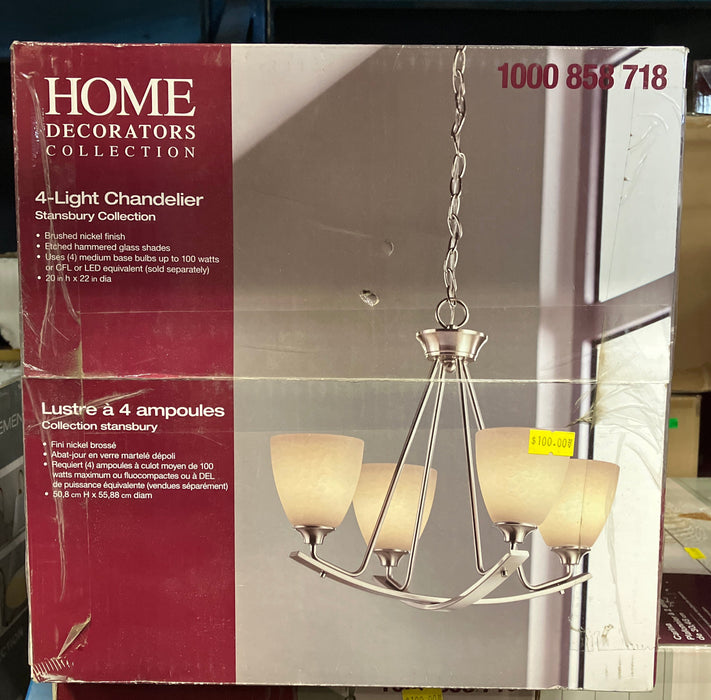 4-Light Chandelier Stansbury Collection