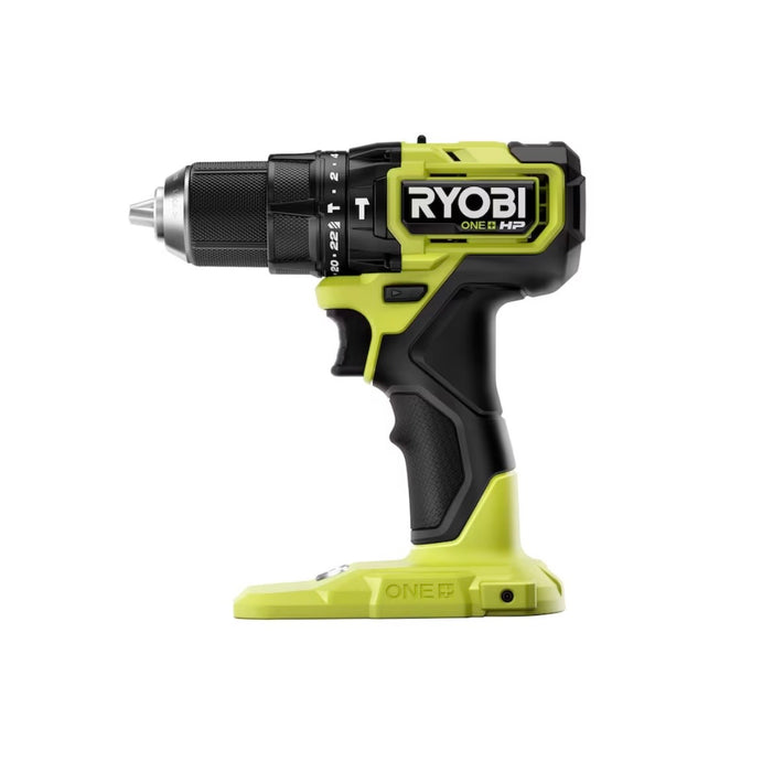 RYOBI 18V ONE+ HP Brushless Cordless Compact 1/2 in. Hammer Drill/Driver (Tool-Only)  (new)