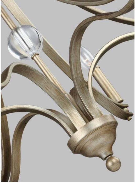 Generation Lighting Evington 6-Light Sunset Gold Single Tier Chandelier Shade (New)