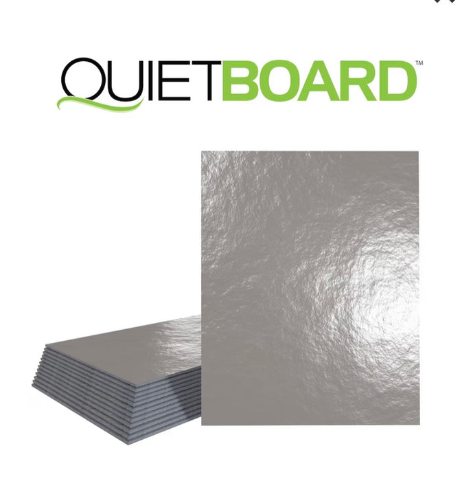 QUIETBOARD 90 SQFT 2 ft x 3 ft x 6 mm Recycled Fiber Sound Controlling Underlayment Sheets (New)
