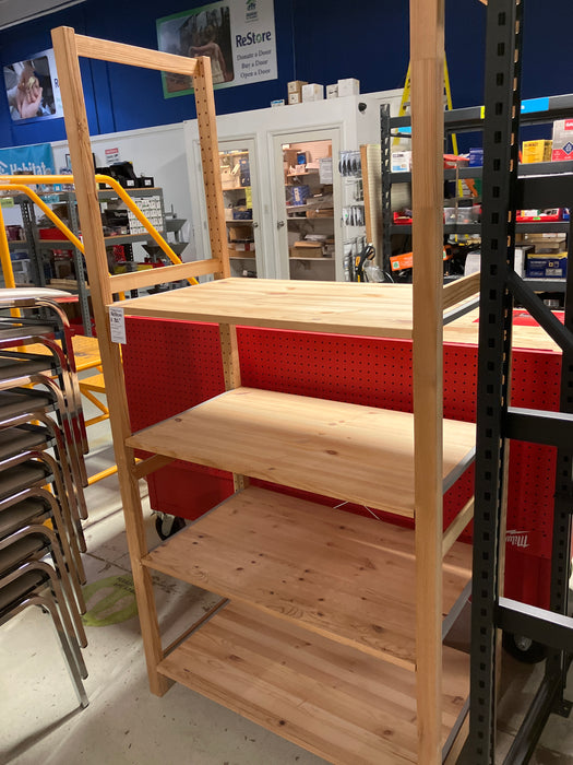 Wooden shelf unit