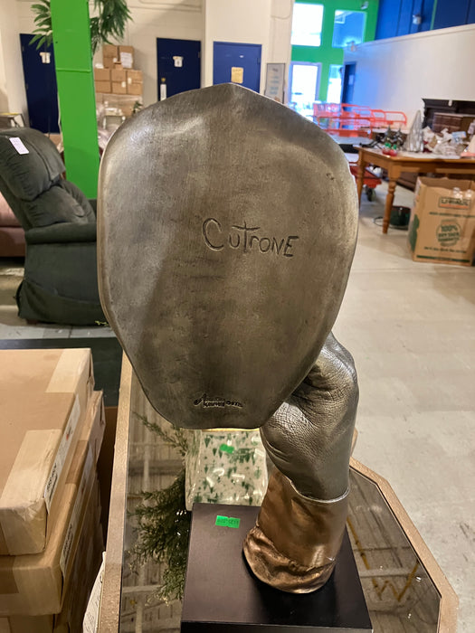 John Cutrone Smoking Cigarette Statue