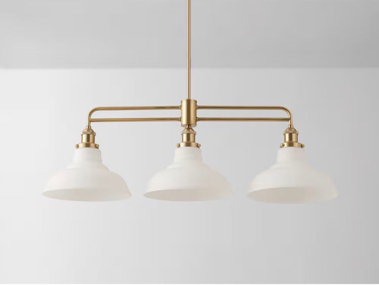 Globe Electric 3-Light Bronze Dining Room Chandelier, Linear Kitchen Island Pendant Light