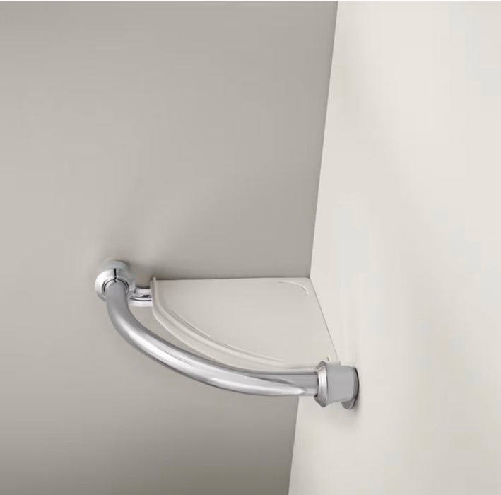 Delta Contemporary Corner Shelf/Assist Bar, Chrome