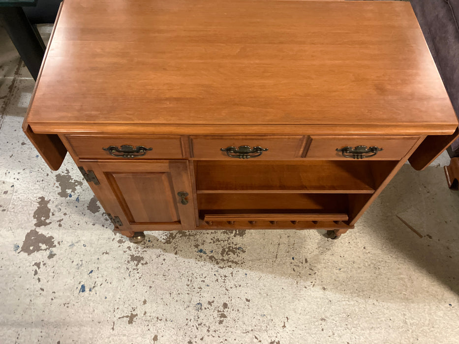 Vintage Wooden Serving Cart ( Used)